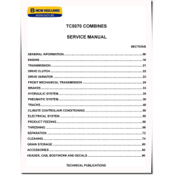 TC5070 HYDRO Combines Service Manual (84465927)