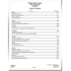 W230C Wheeled Loaders Service Manual (84489509)