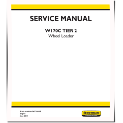 W170C Tier 2 Wheeled Loaders Service Manual (84524449)