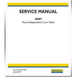 480FI Row Independent Corn Heads Service Manual (84539588A)