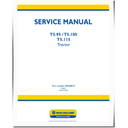 T5.105, T5.115 and T5.95 Tractors (Europe, North America, International Region) Service Manual (84568014)