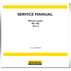 W110C Tier 4 Wheeled Loaders Service Manual (84581910A)
