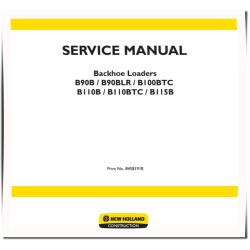 B100BTC, B110B, B110BTC, B115B, B90B and B90BLR Backhoe Loaders Service Manual (84581918)