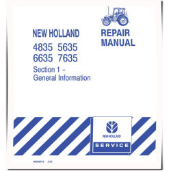 (Ford) 4835, 5635, 6635 and 7635 Tractors Repair Manual (86566075)