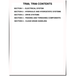TR89 and TR99 Combines Service Manual (86589290)