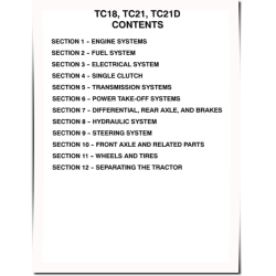 TC18, TC21 and TC21D Compact Tractors Service Manual (86590938)