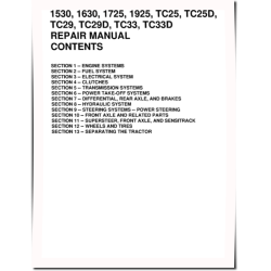 1530, 1630, 1725, 1925, TC25, TC25D, TC29, TC29D, TC33 and TC33D Tractors Service Manual (86599230)