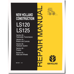 LS120 and LS125 Skid Steer Loaders Repair Manual (86615609)