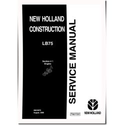 LB75 Backhoe Loaders Service Manual (86618974)