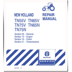 TN55V, TN65N, TN65V, TN75N and TN75V Tractors Repair Manual (86627058)