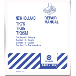 TK76, TK85 and TK85M Crawler Tractors Repair Manual (86637916)