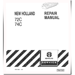 72C and 74C Grain Headers Repair Manual (87017392)
