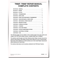 TN65F, TN70F, TN75F, TN80F, TN90F and TN95F Tractors Repair Manual (87026001)