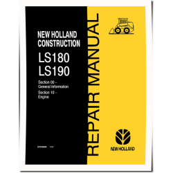 LS180 and LS190 Skid Steer Loaders Repair Manual (87036989)