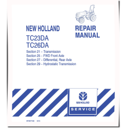 TC23DA, TC26DA Compact Tractors Complete Service Manual