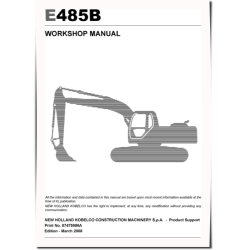 New Holland E485B Crawler Excavators Workshop Manual (87475986A)