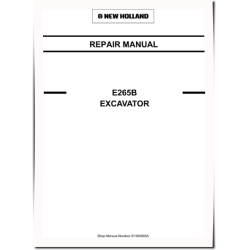 New Holland 265B Crawler Excavators Repair Manual (87495895A)