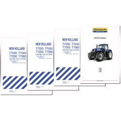 T7030, T7040, T7050 and T7060 Tractors (Europe, Asia, Africa) set of Service Manuals (87628084B)