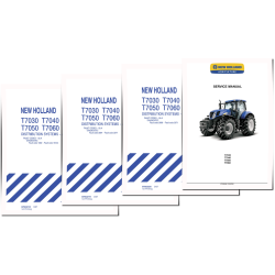 T7030, T7040, T7050 and T7060 Tractors (North American Edition) set of Service Manuals (87628084BNA)