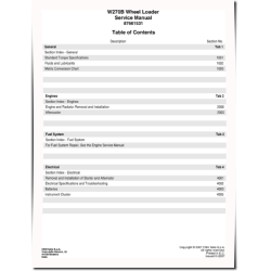 W270B Tier 3 Wheeled Loaders Service Manual (87661531)