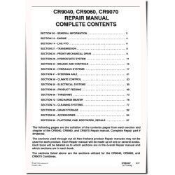 CR9040, CR9060 and CR9070 Combines Repair Manual (87682452)