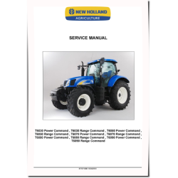 T6030, T6050, T6070, T6080, T6090 Power Command/Range Command Tractors (Europe,International Region) Service Manual (87727160B)