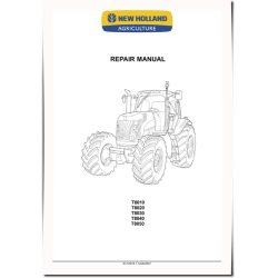 T8010, T8020, T8030, T8040 and T8050 Tractors Repair Manual (87754618)