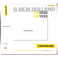 LM1330 and LM1333 Telescopic Handlers Workshop Manual (87755818)