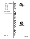 New Holland LS25, LS35, LS45 and LS55 Lawn Tractors set of Service Manuals (40002551)