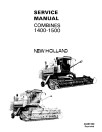 New Holland 1400 and 1500 Combines set of Service Manuals (40481300)