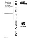 New Holland TX36, TX66 and TX68 Combines Service Manual (40483610)
