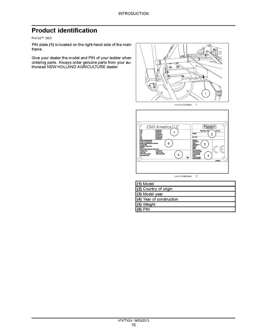New Holland ProTed 3417, 3625 and 3836 Rotary Tedders Service Manual (47477424) New Holland ProTed 3417, 3625 and 3836 Rotary Tedders Service Manual (47477424)