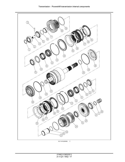 New Holland T9.390, T9.450, T9.505, T9.560, T9.615 and T9.670 4WD Articulated Tractors (North American Edition) Service Manual (47488219)