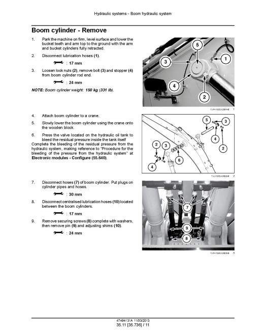 New Holland E175C Crawler Excavators Service Manual (47494131A) New Holland E175C Crawler Excavators Service Manual (47494131A)