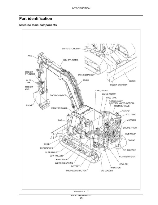 New Holland E85C MSR Crawler Excavators Service Manual (47516729A) New Holland E85C MSR Crawler Excavators Service Manual (47516729A)