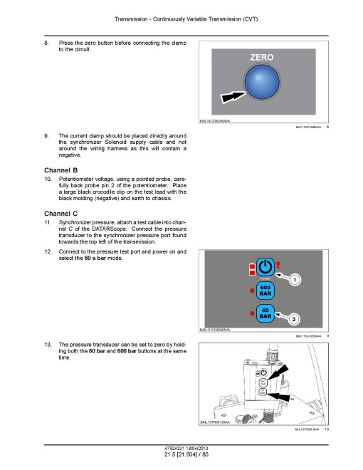 New Holland Auto Command T7.220, T7.235, T7.250, T7.260, T7.270, Power Command T7.220, T7.235, T7.250 and T7.260 Tractors Service Manual (47524331)