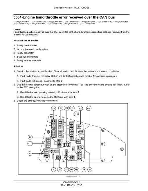 New Holland T8.275, T8.300, T8.330, T8.360, T8.390 and T8.420 Tractors with CVT Service Manual (47533595) New Holland T8.275, T8.300, T8.330, T8.360, T8.390 and T8.420 Tractors with CVT Service Manual (47533595)