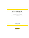 New Holland E45B SR, E50B SR and E55B Compact Excavators Service Manual (47574277B)