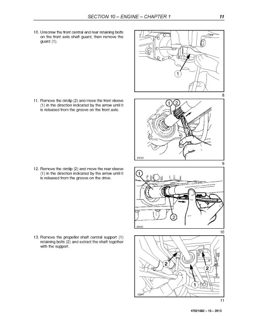 New Holland TD4020F, TD4030F and TD4040F Tractors Service Manual (47621082)