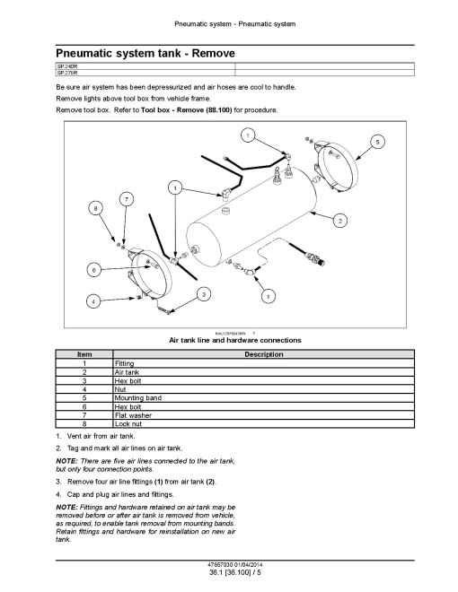 New Holland Guardian SP.240R and SP.275R Tier 3 Self-Propelled Sprayers Service Manual (47657030) New Holland Guardian SP.240R and SP.275R Tier 3 Self-Propelled Sprayers Service Manual (47657030)
