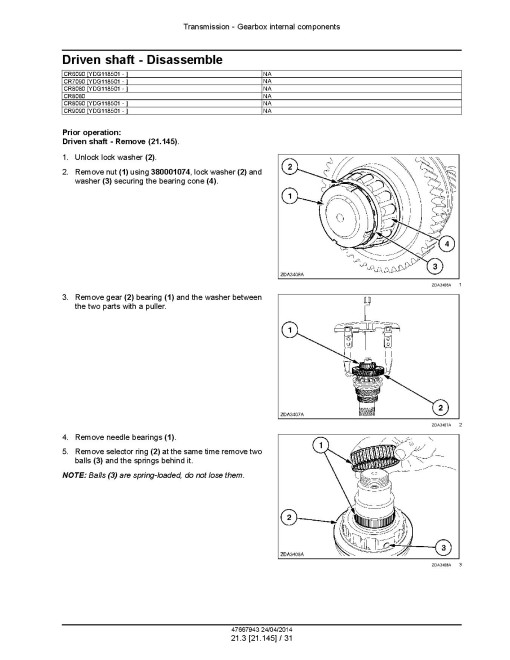New Holland CR6090, CR7090, CR8080, CR8090 and CR9090 Tier 4A Combines (North America) Service Manual (47667943) New Holland CR6090, CR7090, CR8080, CR8090 and CR9090 Tier 4A Combines (North America) Service Manual (47667943)
