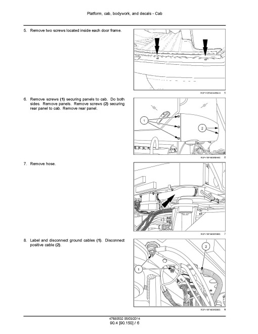 New Holland T9.435, T9.480, T9.530, T9.565, T9.600, T9.645 and T9.700 4WD Articulated Tractors Tier 4B Final (North American Edition) Service Manual (47680532)