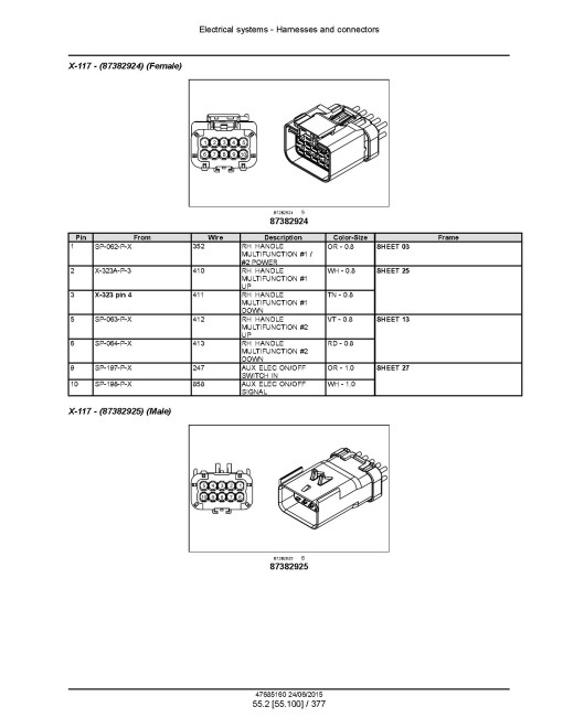 New Holland C238 (SN from NFM470756) and L230 (SN from NFM483191) Skid Steer Loaders (Tier 4B final) Service Manual (47685160)
