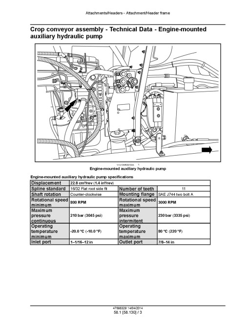 New Holland Speedrower 200 and 240 Self-Propelled Windrowers (North America, International Region) Service Manual (47698329)