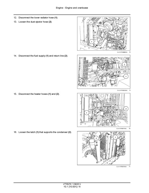 New Holland T6.110, T6.120 and T6.130 Tractors (Latin America) Service Manual (47705279)