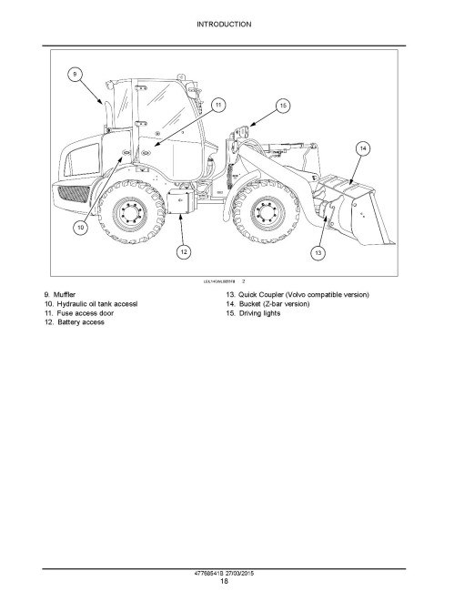 New Holland W50C, W60C, W70C and W80C Tier 4 Compact Wheel Loaders Service Manual (47768541B) New Holland W50C, W60C, W70C and W80C Tier 4 Compact Wheel Loaders Service Manual (47768541B)