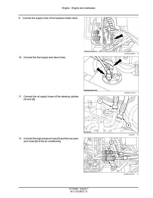 New Holland T7.175, T7.190, T7.195 and T7.205 Tier 3 Tractors (Latin America) Service Manual (47770506A)