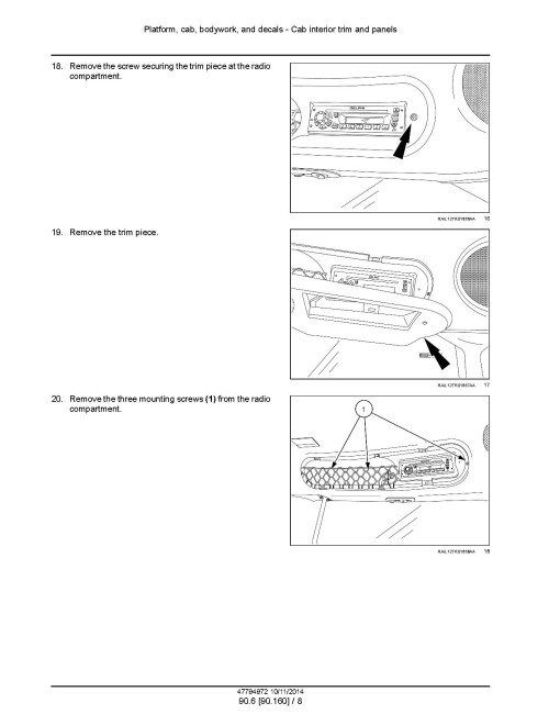 New Holland T8.320, T8.350, T8.380 and T8.410 Tier 4B Tractors with PST (European Edition) Service Manual (47794972)