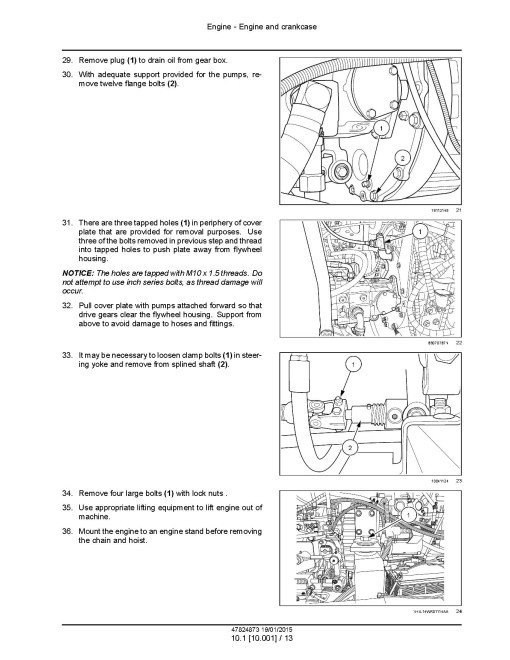 New Holland Speedrower 160 Tier 4B Final  Self-Propelled Windrowers (North America) Service Manual (47824873)