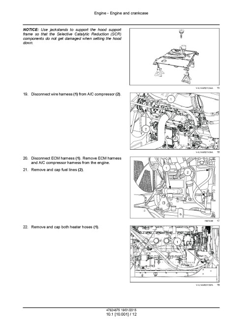 New Holland Speedrower 220 and 260 Tier 4B Final Self-Propelled Windrowers (North America) Service Manual (47824875)